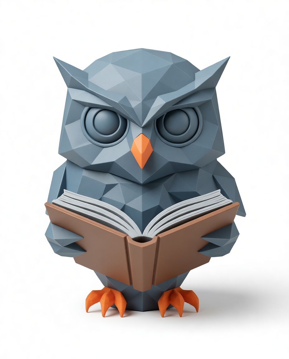 Geometric Owl Figurine free 3D printable STL