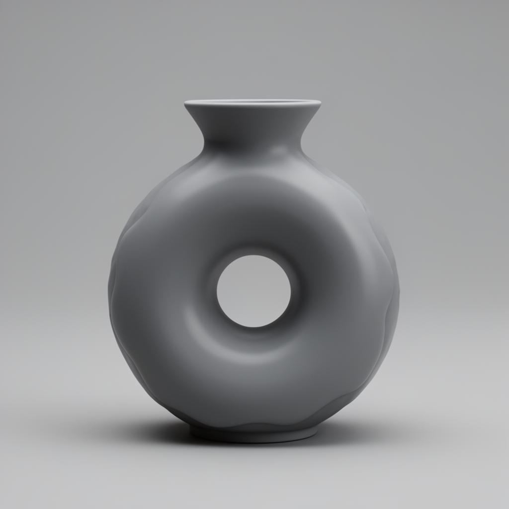 Donut Shaped Vase free 3D printable STL