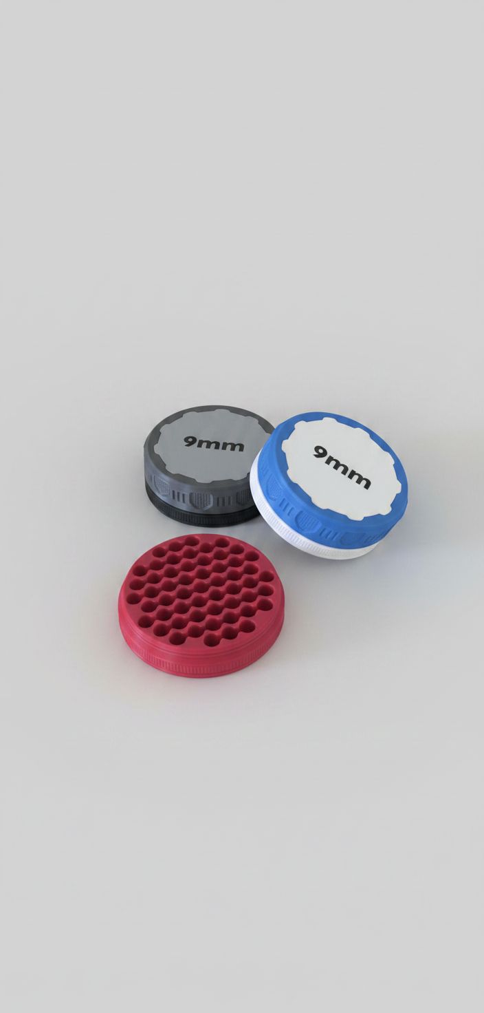 9mm Ammo Case Caps free 3D printable STL