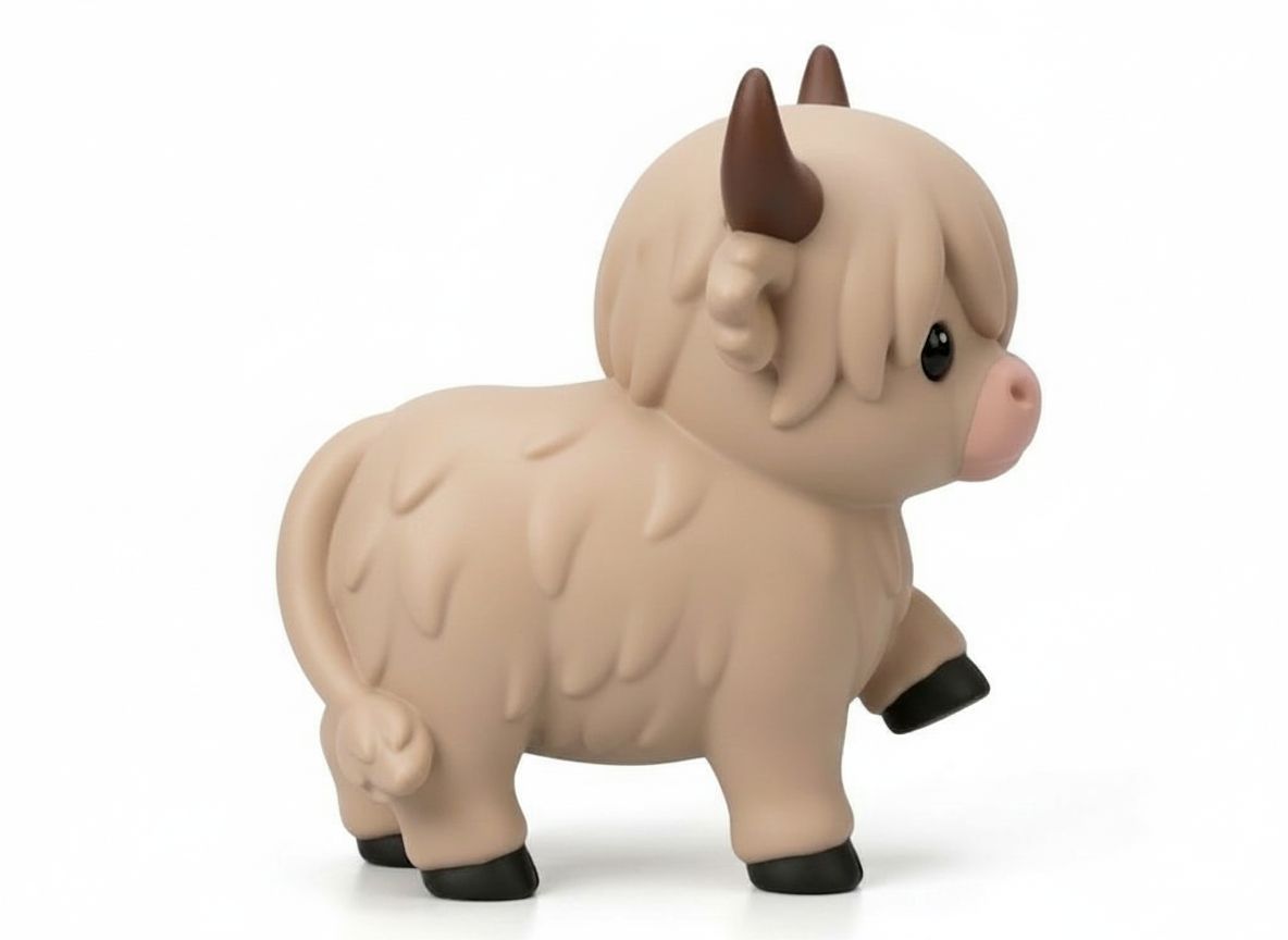 Highland Cattle Figurine free 3D printable STL