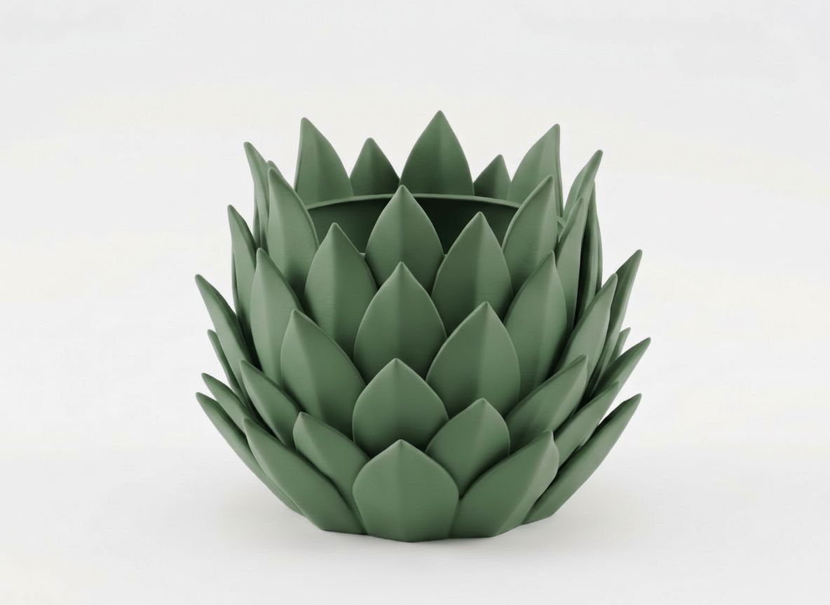 Artichoke Plant Pot free 3D printable STL