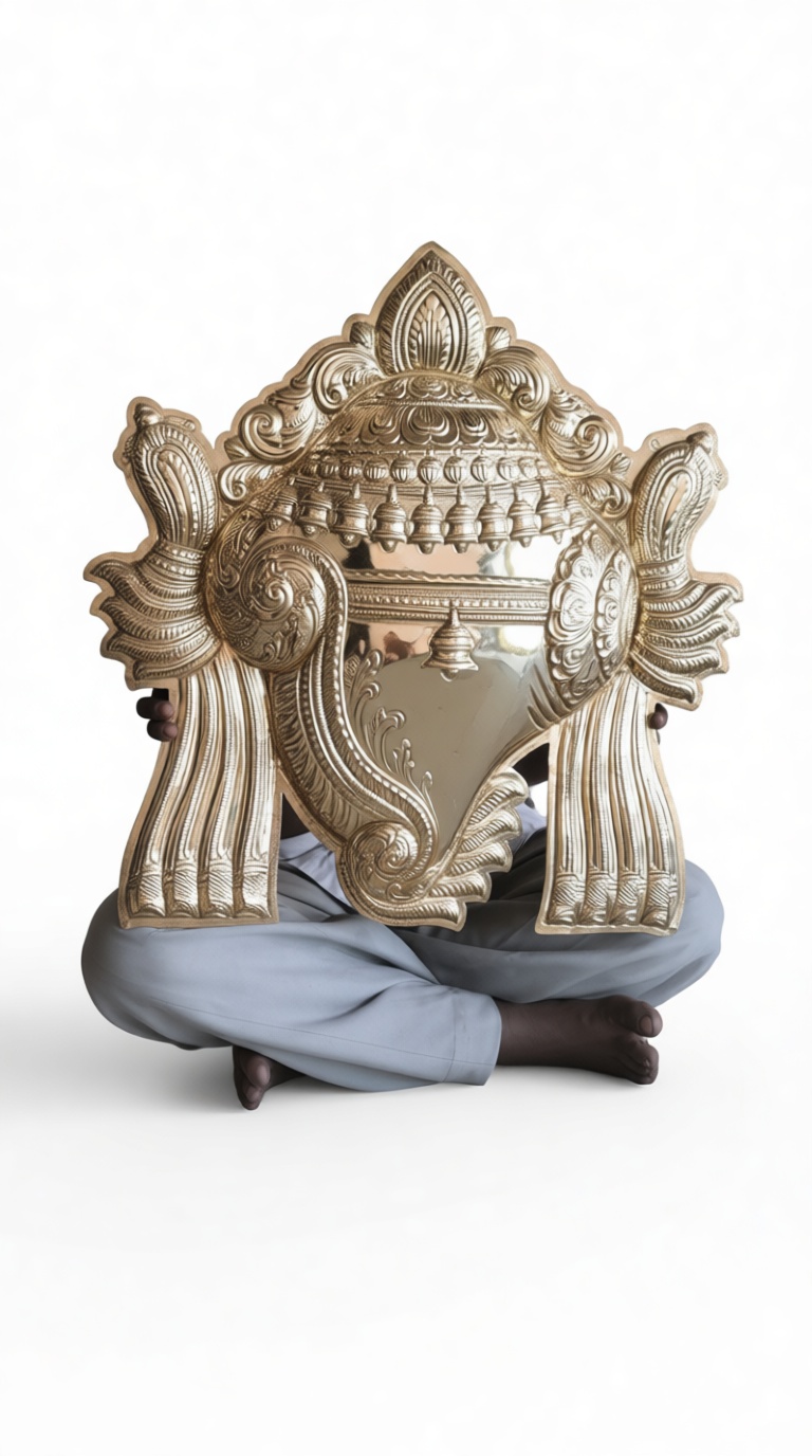 Sacred Hindu Conch Sculpture free 3D printable STL