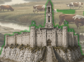 Medieval Castle Fortress Model free 3D printable STL