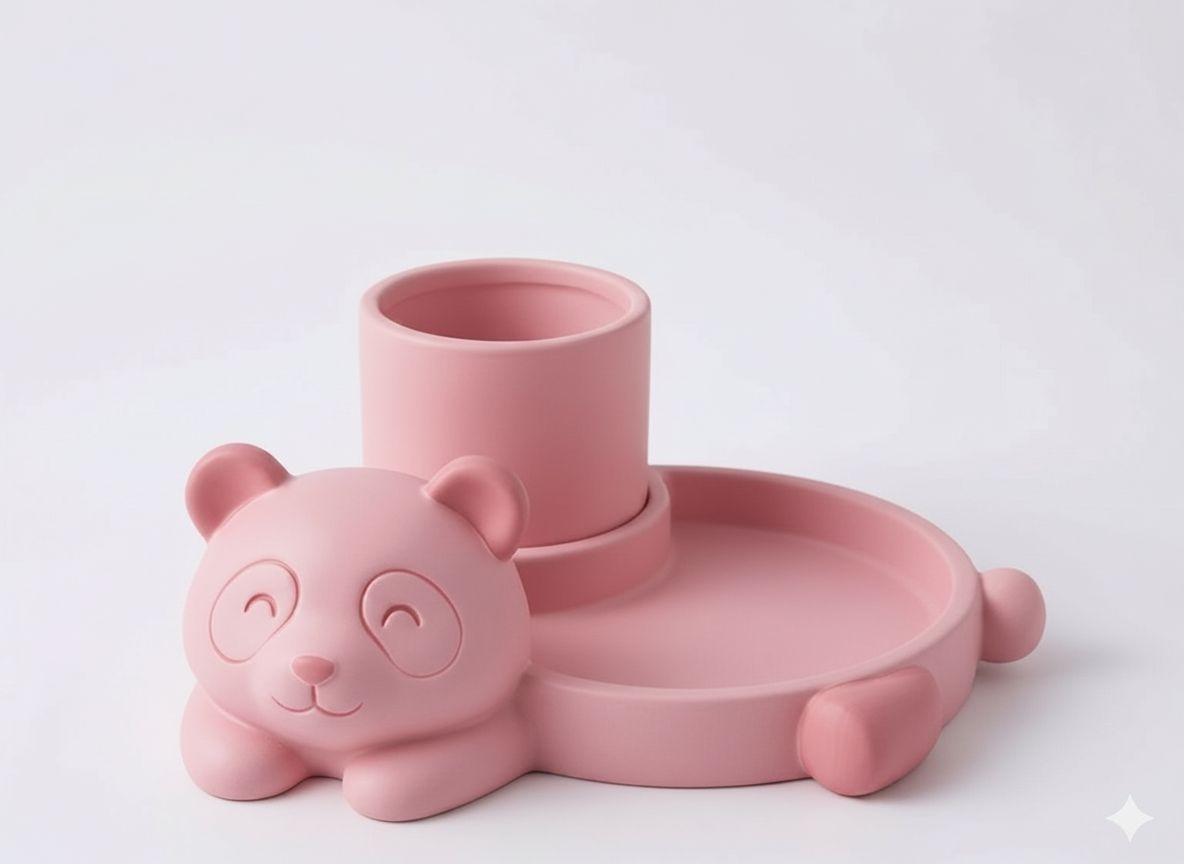 Panda Pen Holder free 3D printable STL