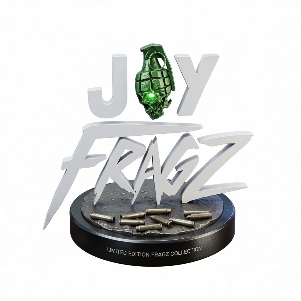 Joy Fragz Logo Sculpture free 3D printable STL