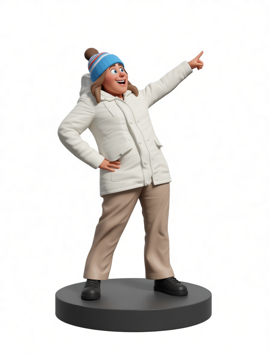 Winter Woman Figurine free 3D printable STL