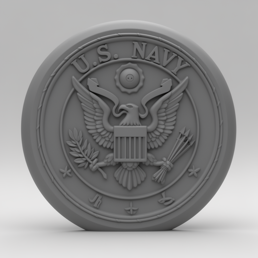U.S. Navy Logo Emblem free 3D printable STL