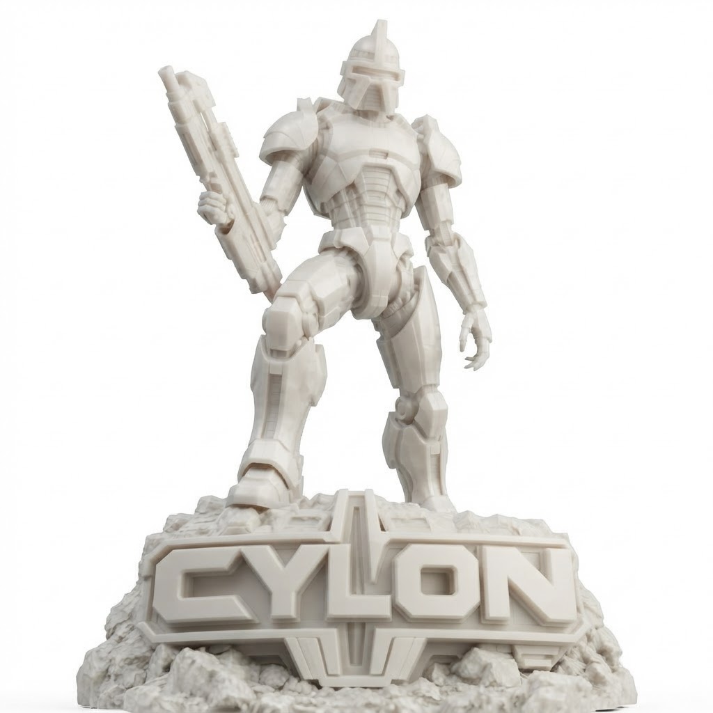 Cylon Centurion Figurine free 3D printable STL