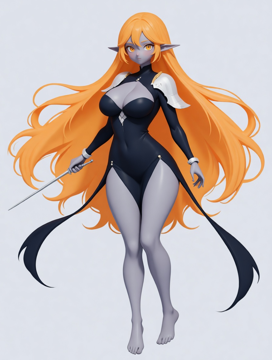 Dark Elf Sorceress Figurine free 3D printable STL