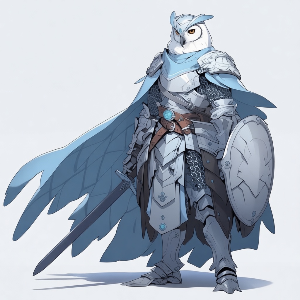 Owl Knight Figurine free 3D printable STL