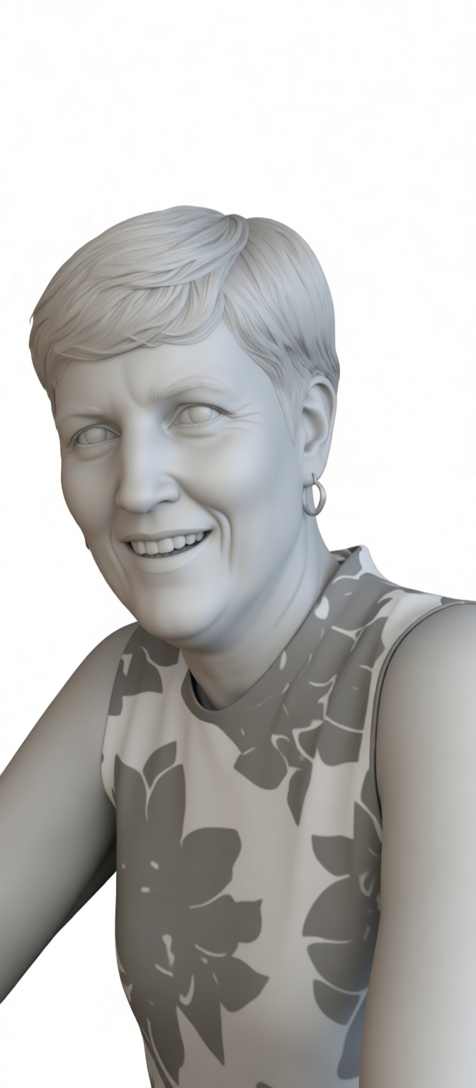 Smiling Woman Bust - Free 3D Printable STL File