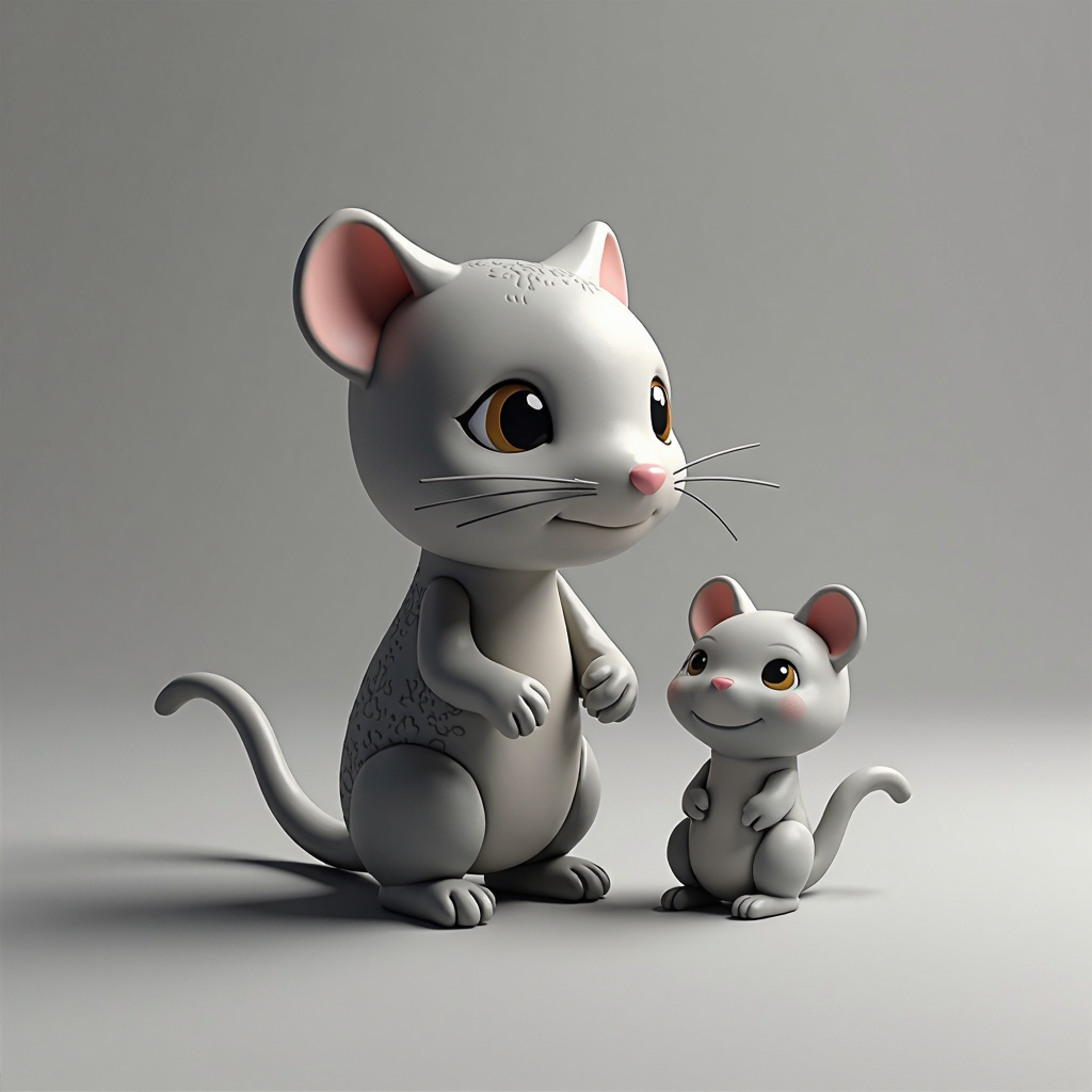Happy Mouse Toy Figurine free 3D printable STL