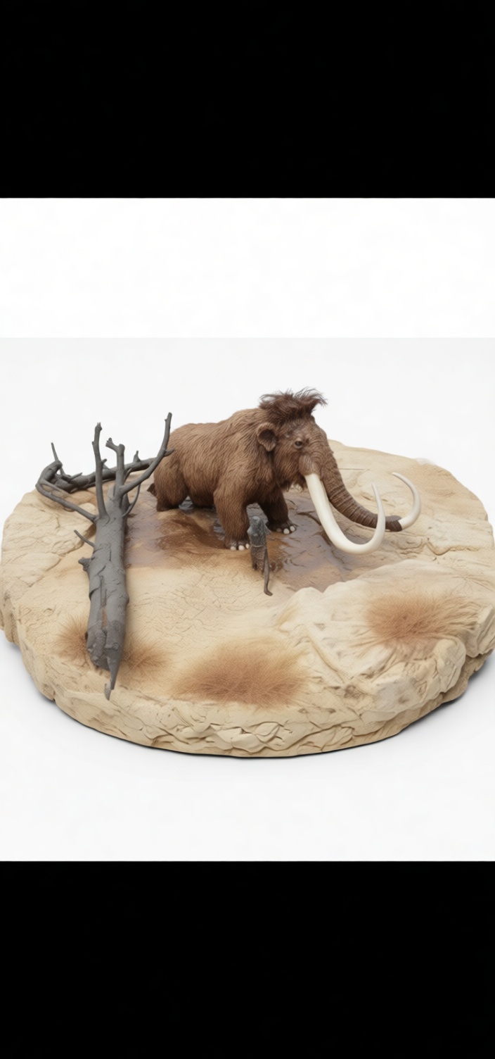 Woolly Mammoth Miniature free 3D printable STL