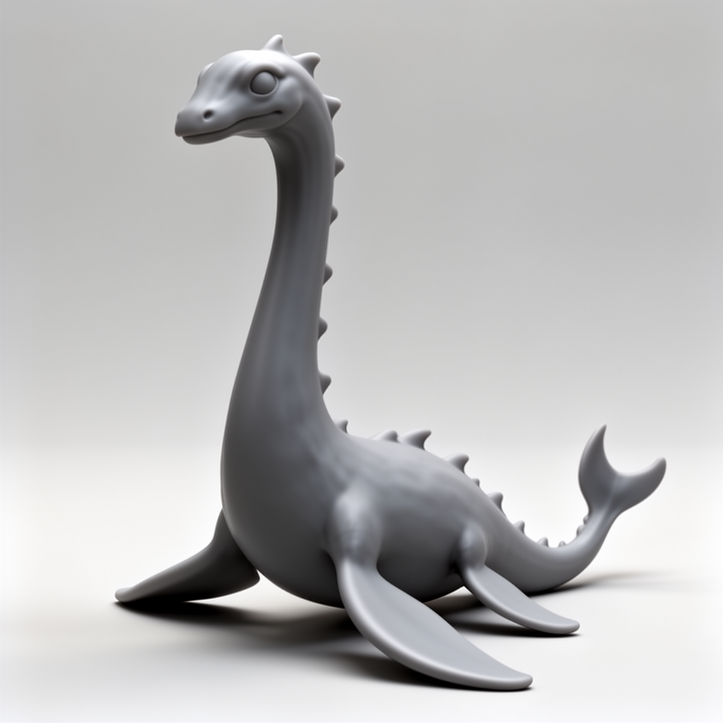 Loch Ness Monster Figurine free 3D printable STL