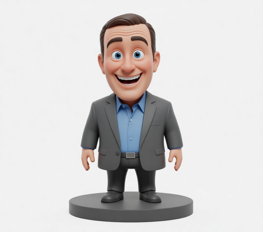 Smiling Businessman Figurine free 3D printable STL