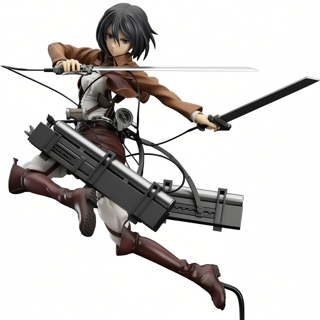 Mikasa Ackerman Figurine free 3D printable STL