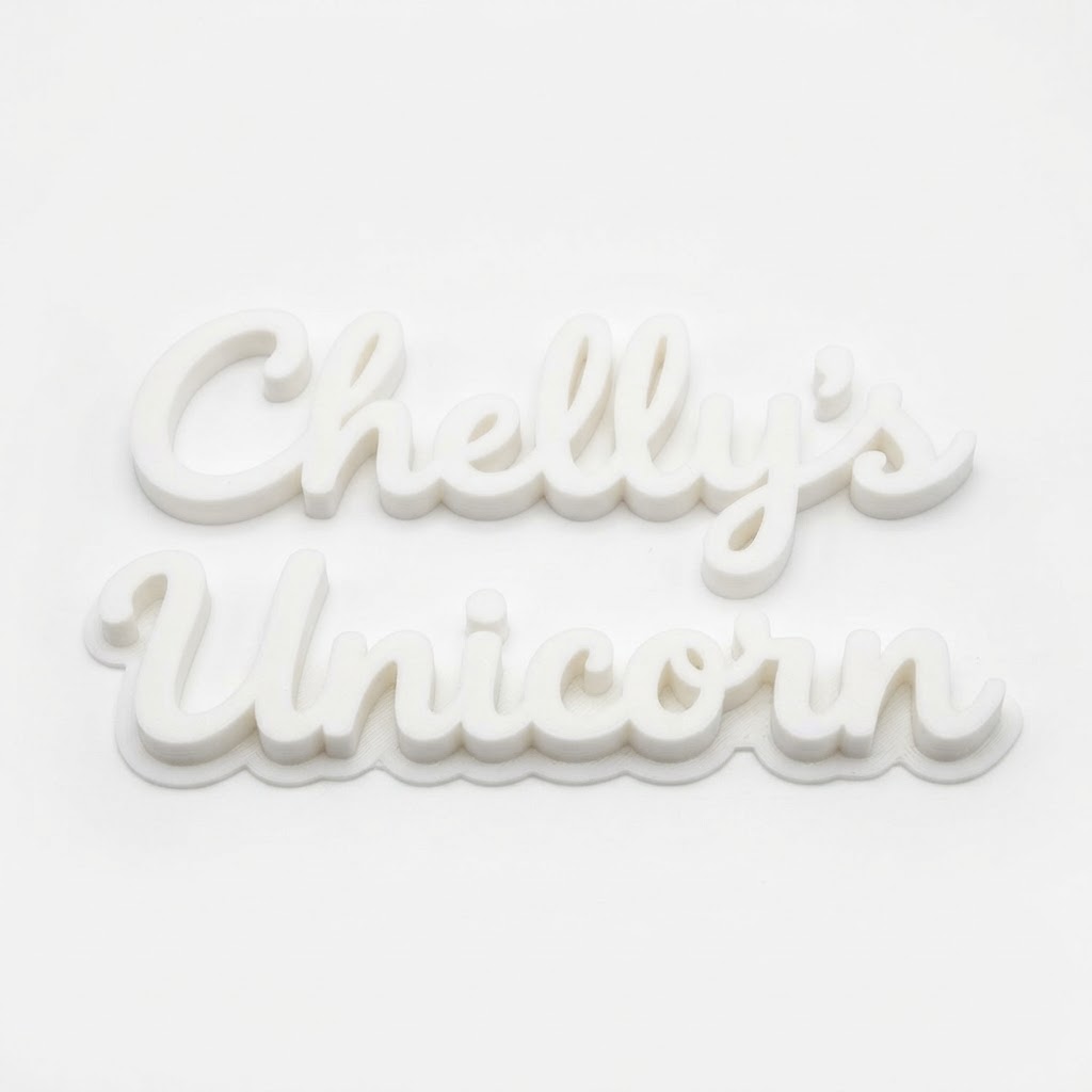 Chelly's Unicorn Sign free 3D printable STL