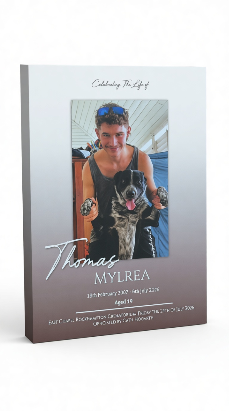 Thomas Mylrea Memorial Plaque free 3D printable STL