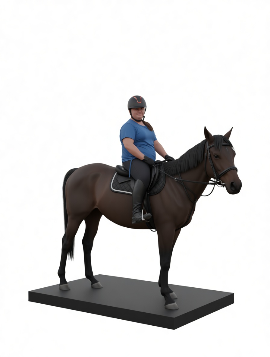Horse and Rider Figurine free 3D printable STL
