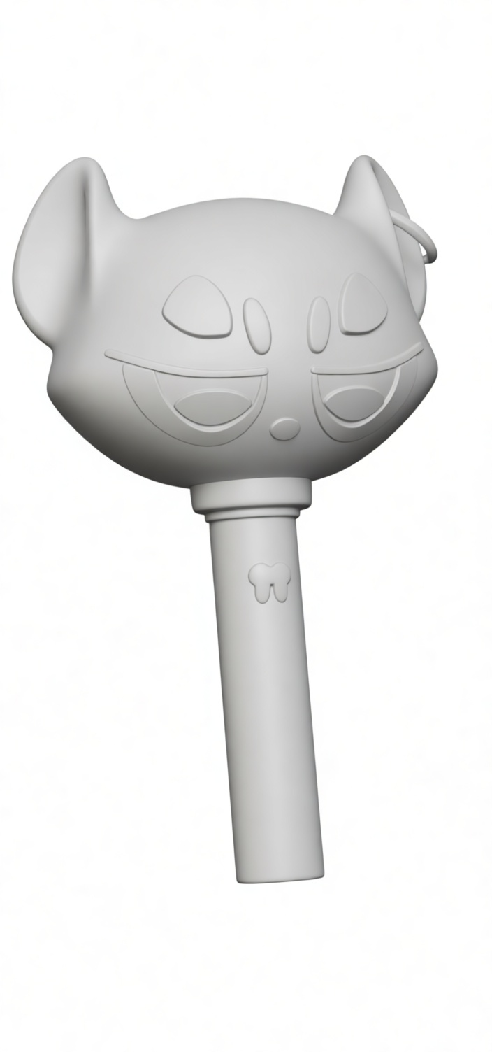 Gatomon Keychain Model free 3D printable STL