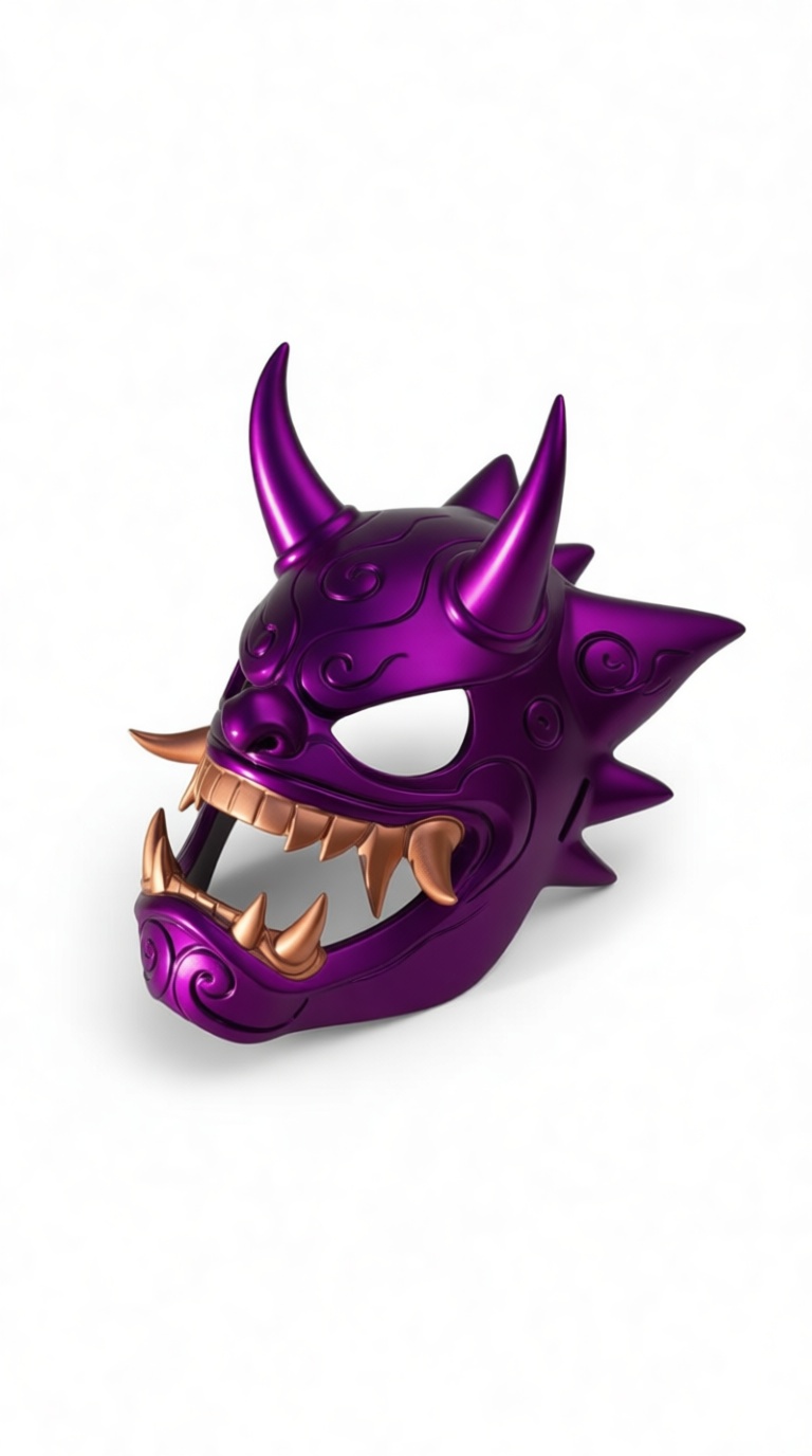 Oni Demon Mask free 3D printable STL