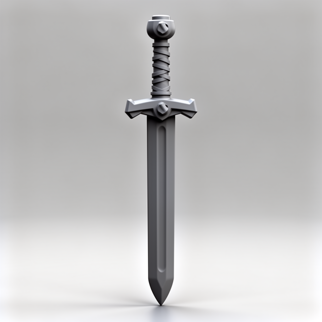 Medieval Longsword Model free 3D printable STL