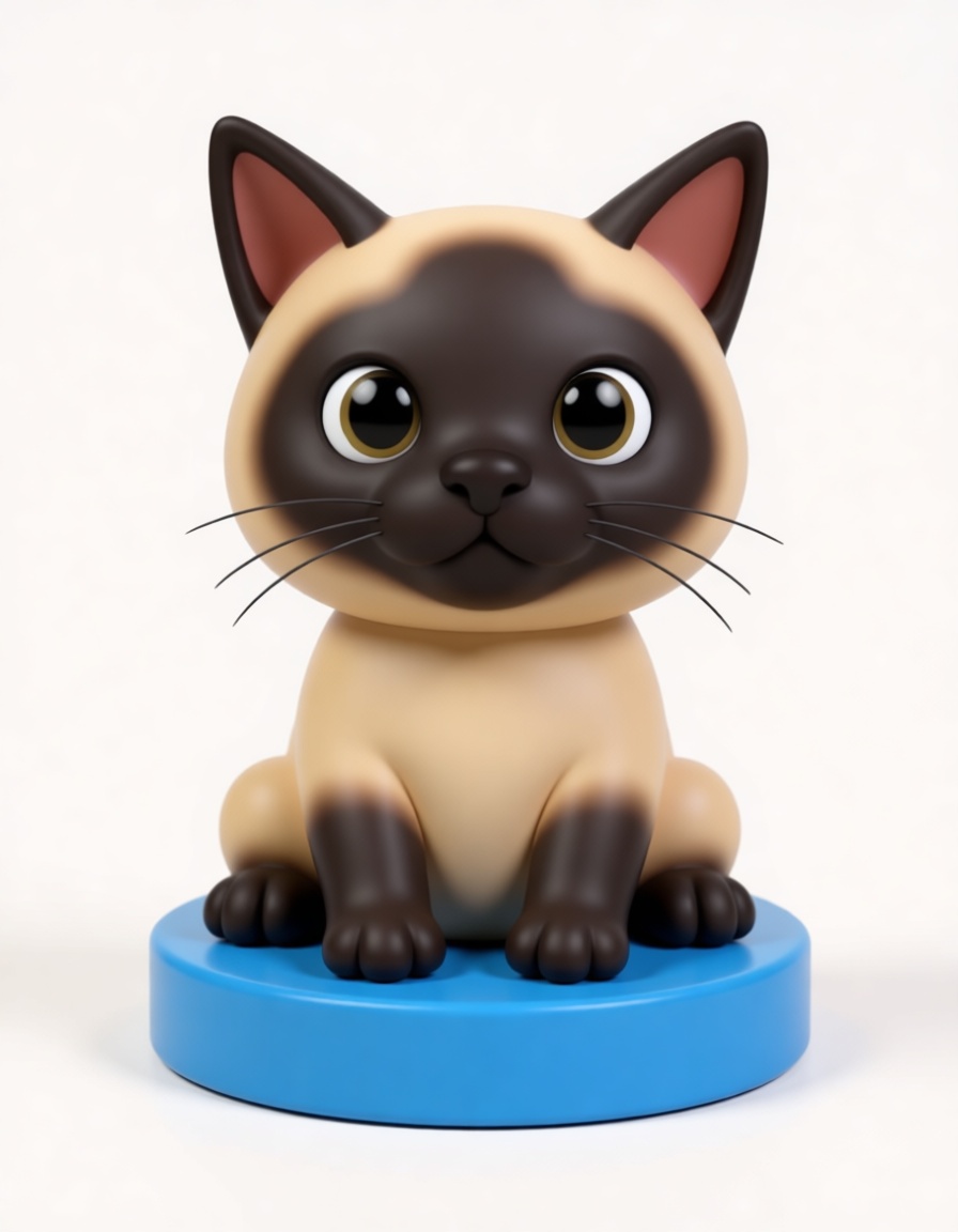 Siamese Cat Figurine free 3D printable STL