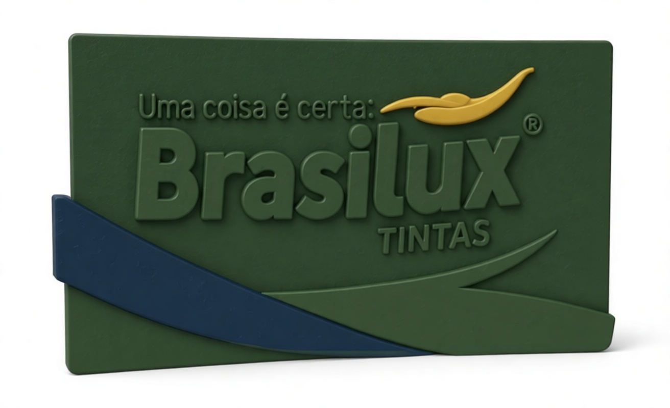 Braslux Logo Plaque free 3D printable STL