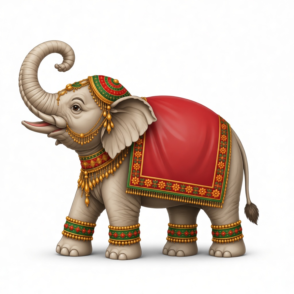 Decorative Indian Elephant Figurine free 3D printable STL