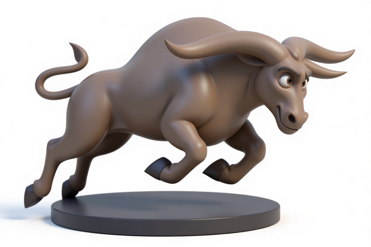 Charging Bull Figurine free 3D printable STL