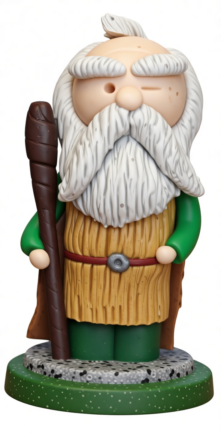 Wise Elder Wizard Figurine free 3D printable STL