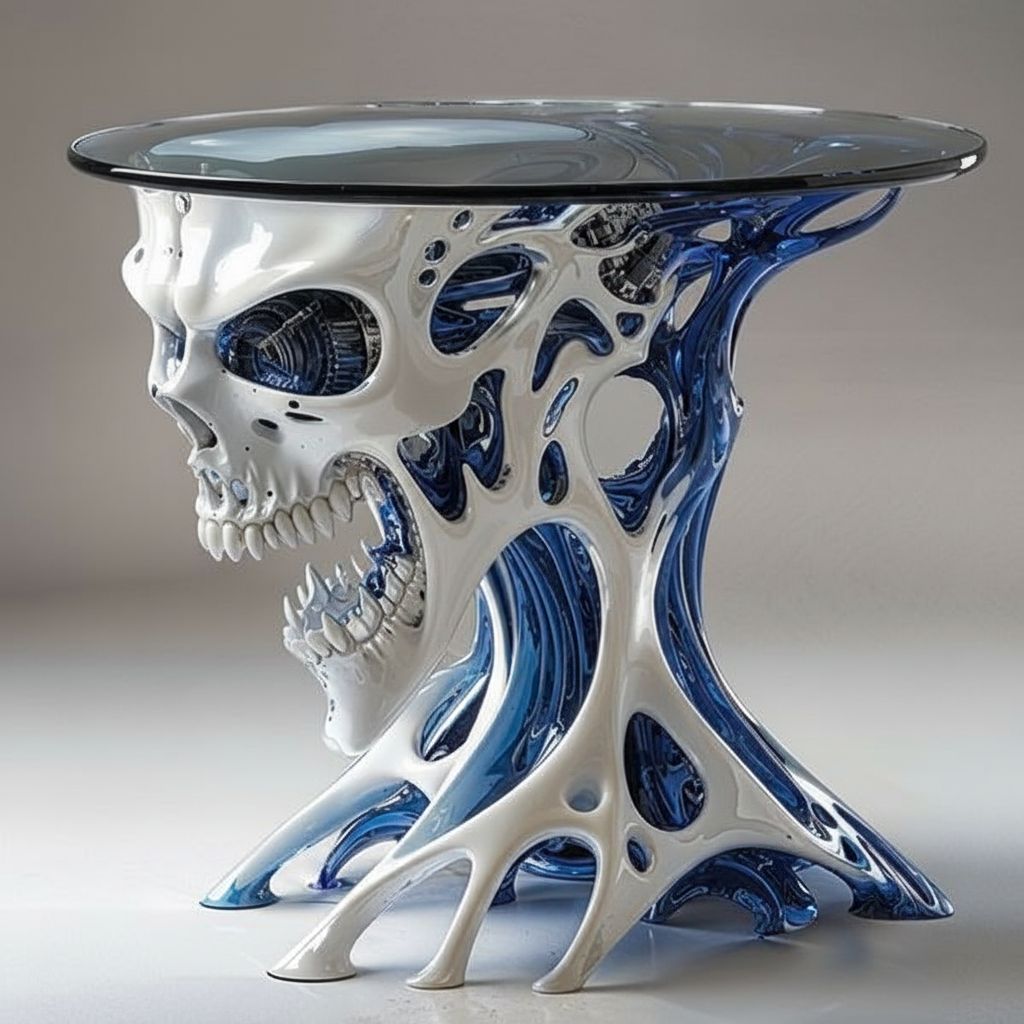 Skull Table Sculpture