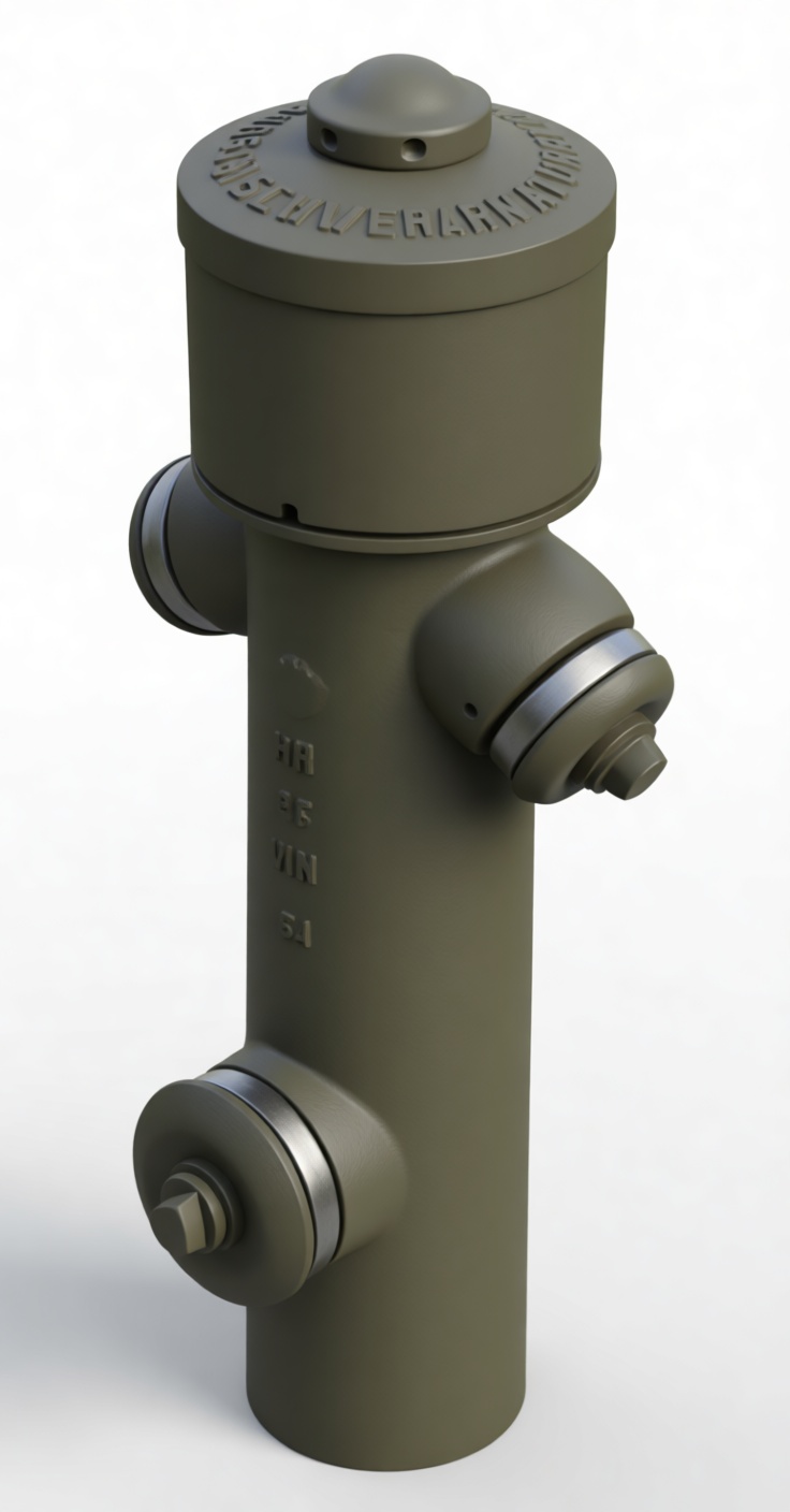 Standard Fire Hydrant Model free 3D printable STL