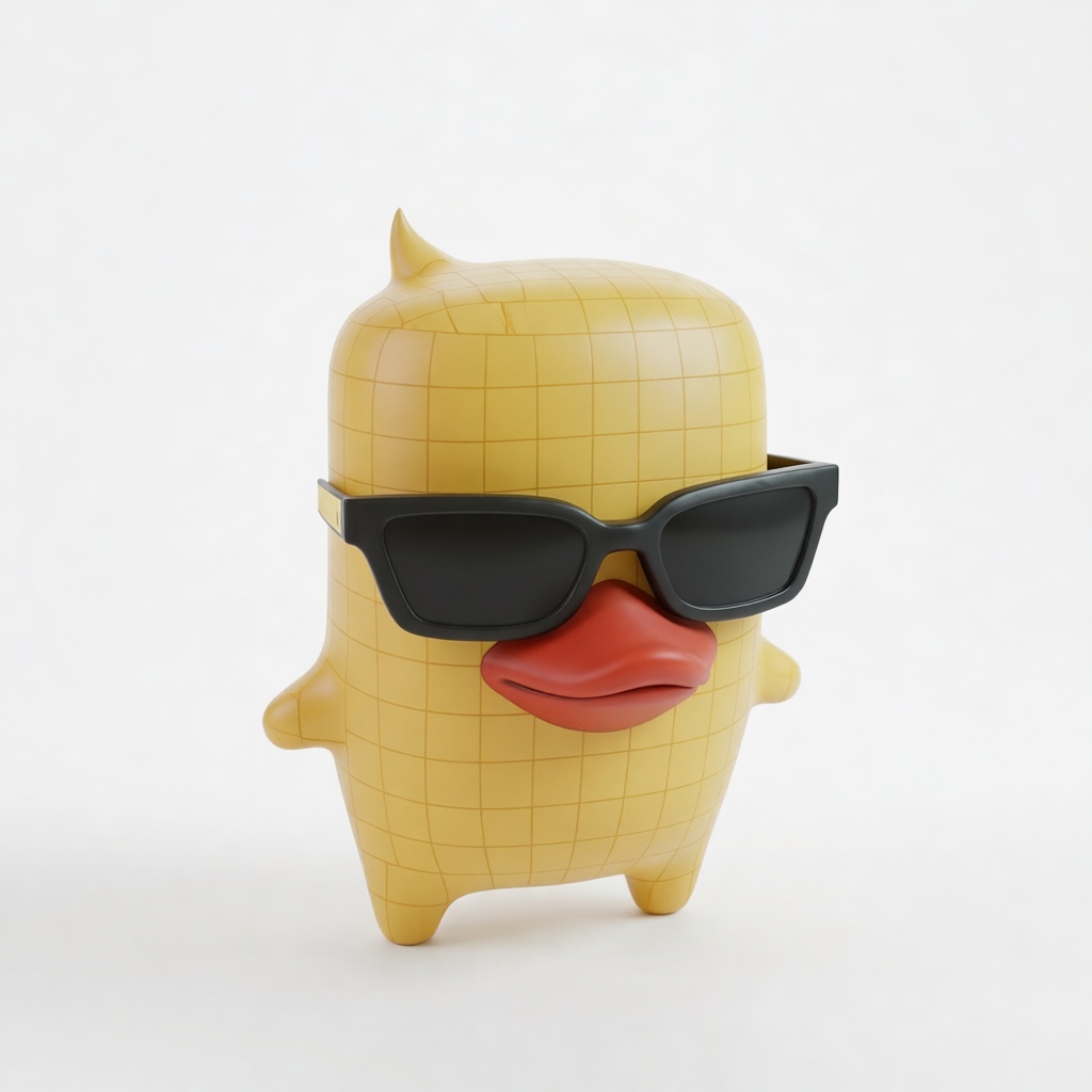 Cartoon Duck Figurine free 3D printable STL