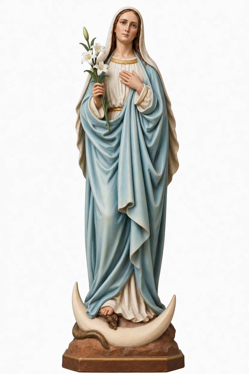 Virgin Mary Statue free 3D printable STL