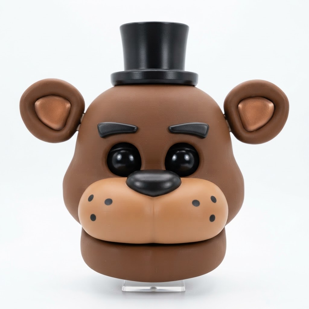 Freddy Fazbear Bust free 3D printable STL