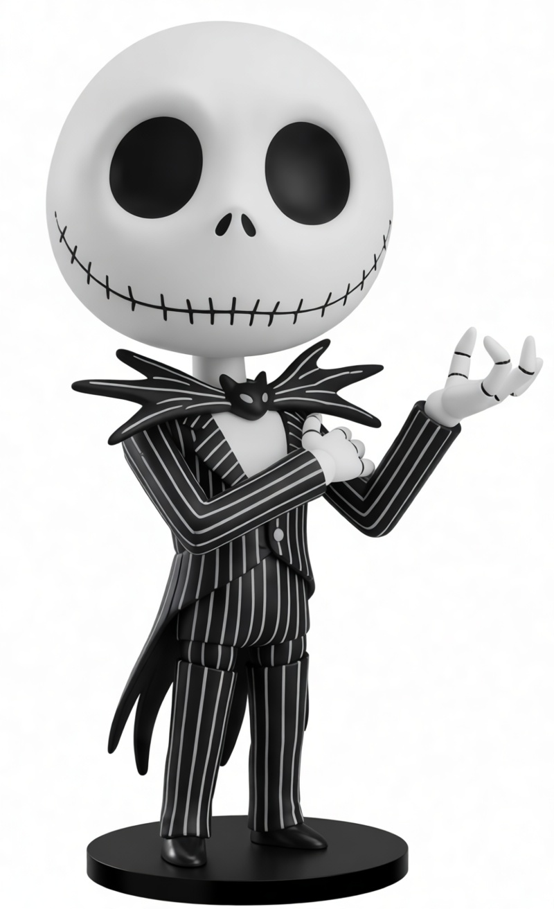 Jack Skellington Figurine free 3D printable STL