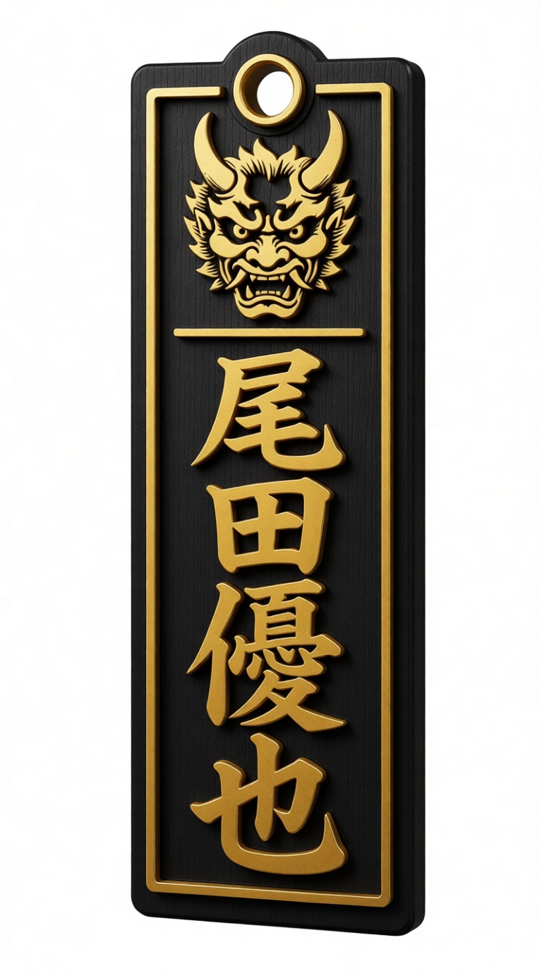 Japanese Oni Mask Plaque free 3D printable STL