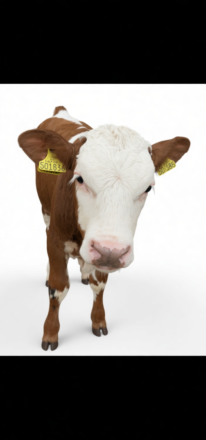Hereford Calf Figurine free 3D printable STL