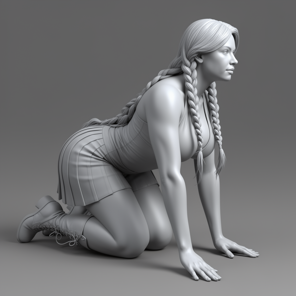 Curvy Female Figurine free 3D printable STL