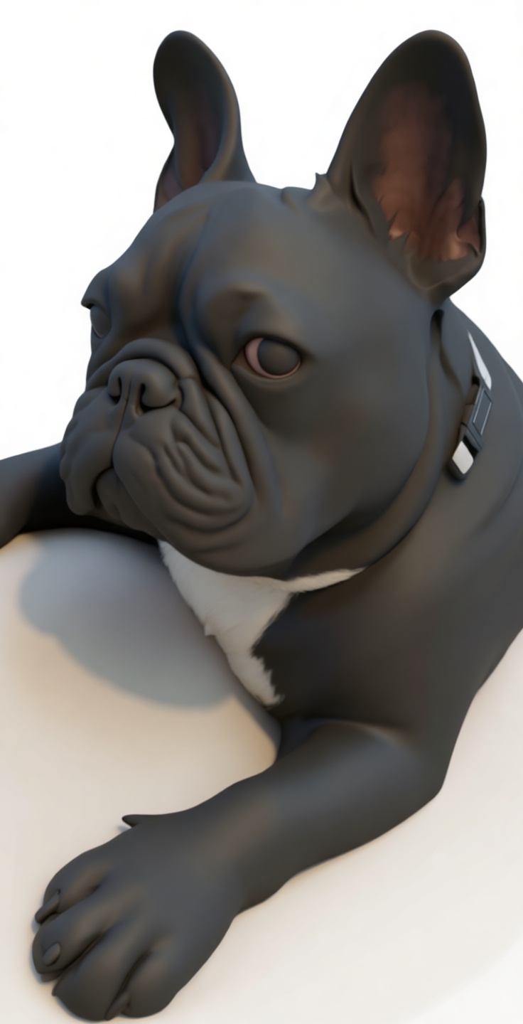 French Bulldog Figurine free 3D printable STL