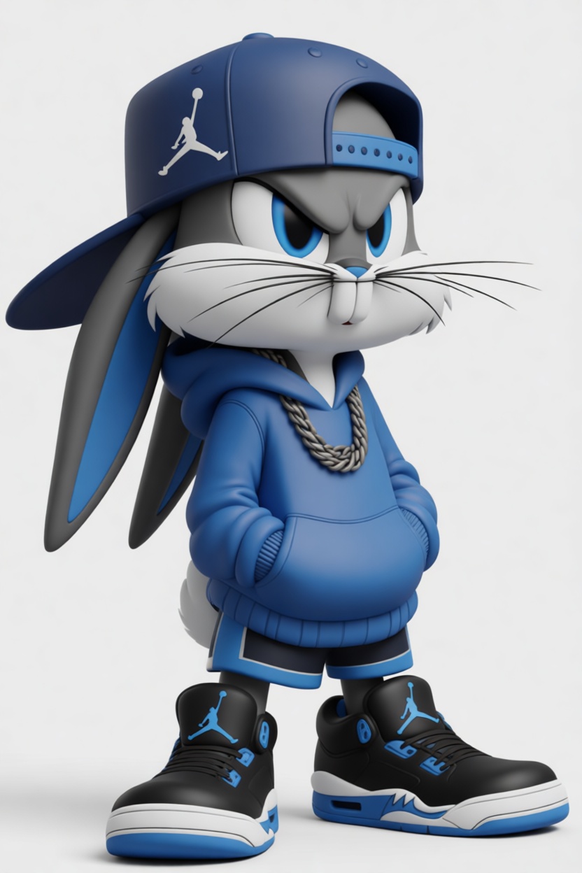 Bugs Bunny Streetwear Figurine free 3D printable STL