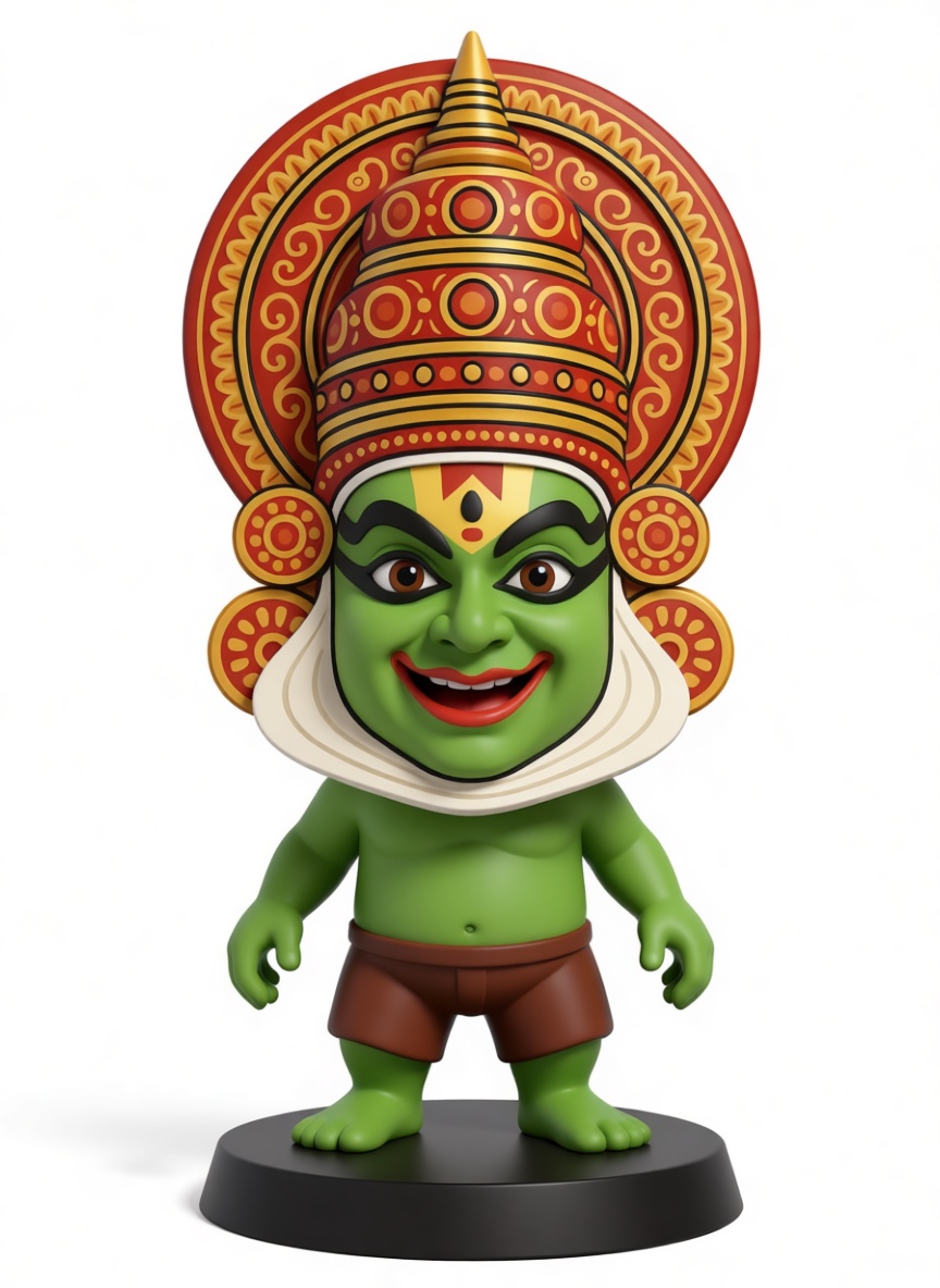 Kathakali Dwarf Figurine free 3D printable STL