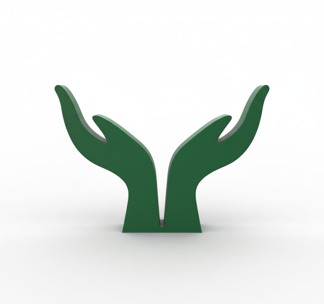 Open Hands Sculpture free 3D printable STL