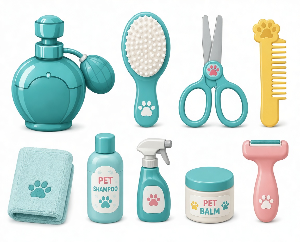 Pet Grooming Kit Set free 3D printable STL
