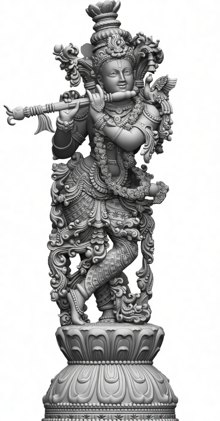 Krishna Statue Figurine free 3D printable STL