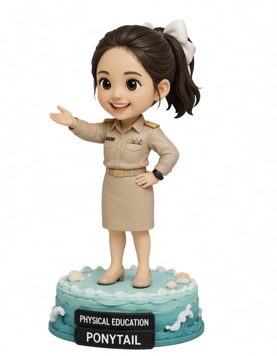 Physical Education Ponytail Figurine free 3D printable STL