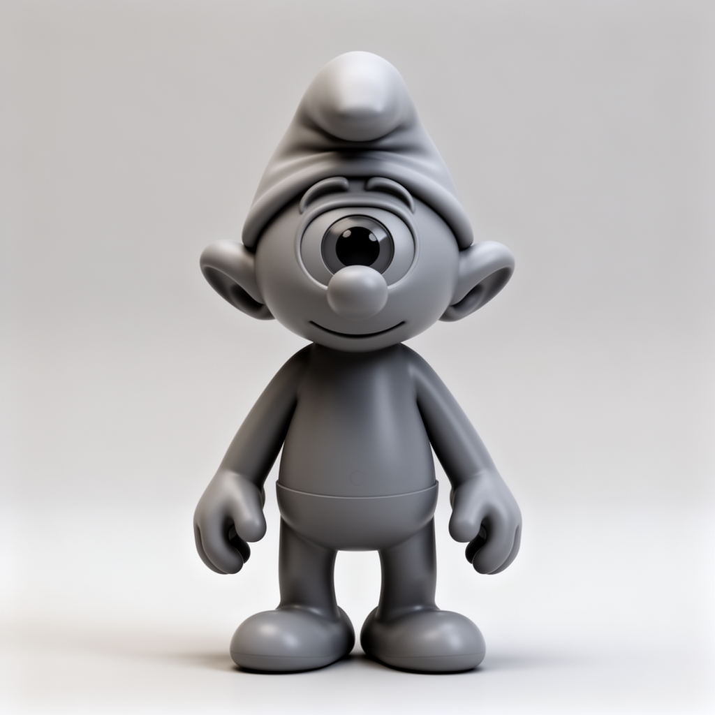 Cyclops Smurf Figurine free 3D printable STL