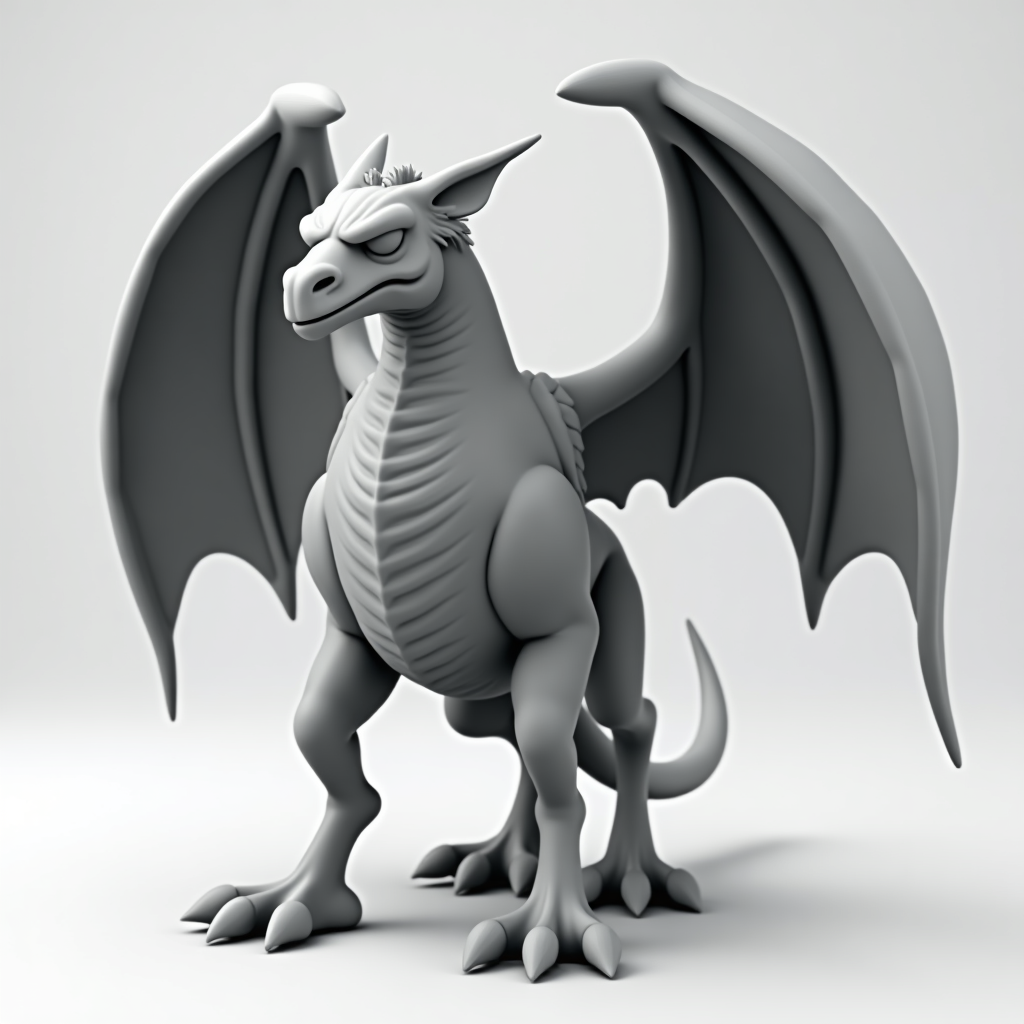 Gryphon with Wings free 3D printable STL