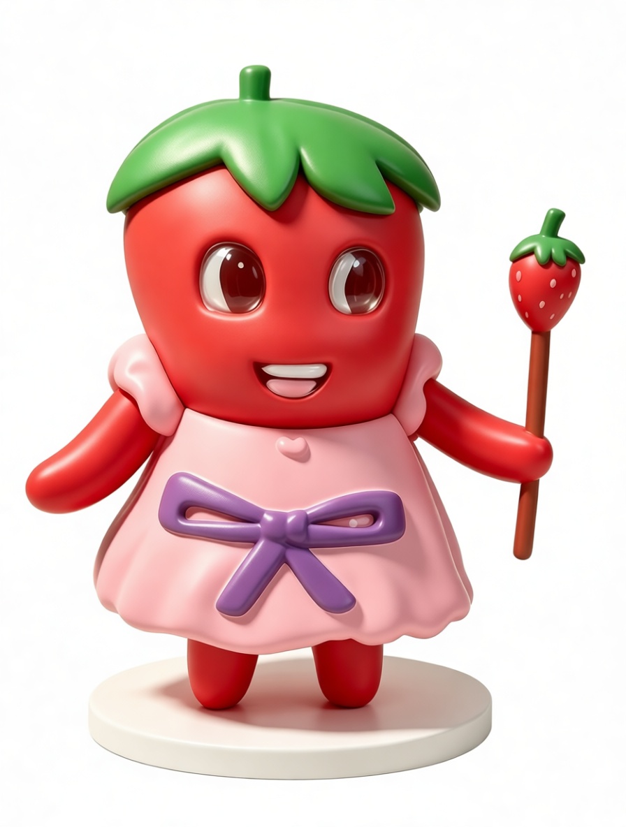 Strawberry Character Figurine free 3D printable STL